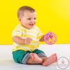OBALL játék RATTLE 10cm dark pink 0hó+