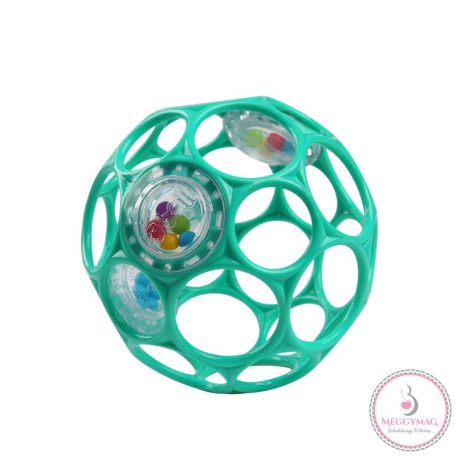 OBALL Játék RATTLE 10cm dark turquoise 0hó+