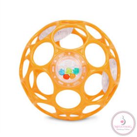 OBALL RATTLE játék 10 cm, Narancs-új 0hó+