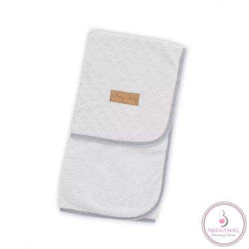 Wellsoft babatakaró, babapléd 75*75 cm Szürke karikás