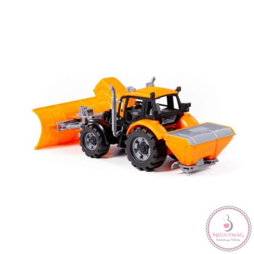 Polesie Toys lendkerekes, hókotró traktor SÁRGA
