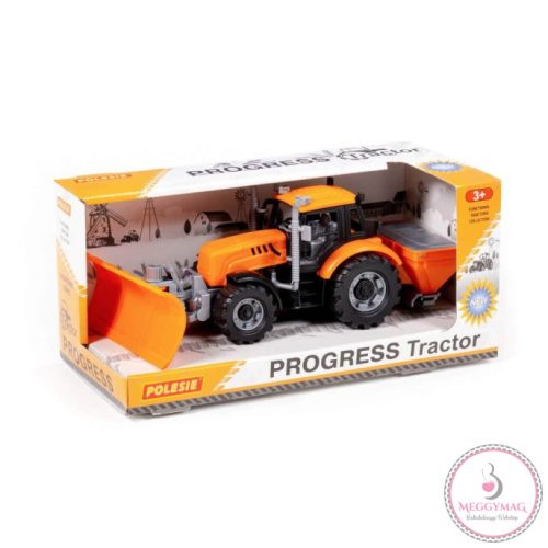 Polesie Toys lendkerekes, hókotró traktor SÁRGA