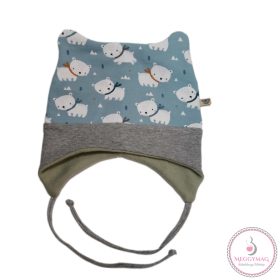   Symbyo Téli bélelt babasapka (huncutsapka), Jegesmaci, 48-50 cm