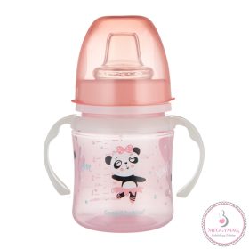   Canpol babies ivástanuló pohár széles nyakkal 120 ml 6m+ Exotic animals panda világító fogantyúval! 