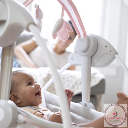 INGENUITY Hinta dallomokkal Flora the Unicorn™ 0hó+, 9kg-ig