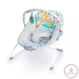   BRIGHT STARTS Rezgő pihenőszék Safari Fun™ 0hó+ 9 kg-ig, KÉSZLETEN A BOLTBAN!