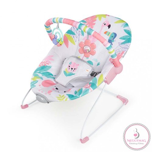 BRIGHT STARTS rezgő pihenőszék Flamingo Vibes™ 0hó+, 9kg-ig