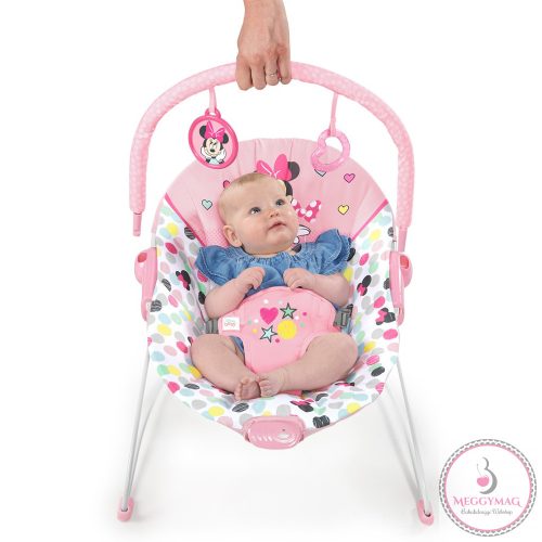 DISNEY BABY Rezgő pihenőszék Minnie Mouse Spotty Dotty 0hó+, 9 kg-ig