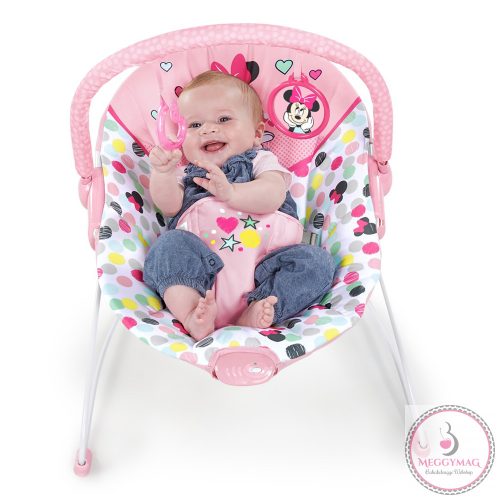 DISNEY BABY Rezgő pihenőszék Minnie Mouse Spotty Dotty 0hó+, 9 kg-ig