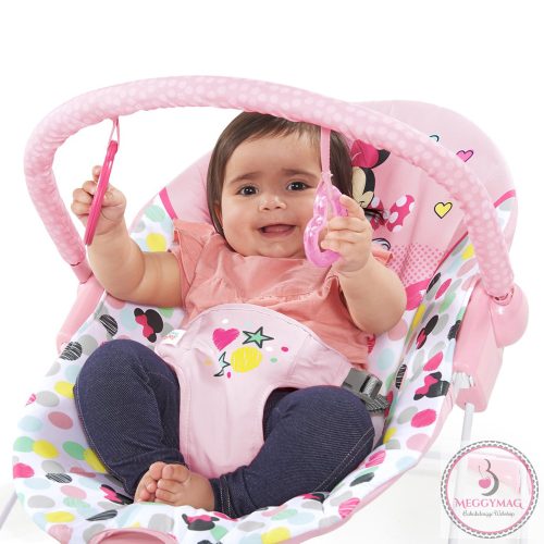 DISNEY BABY Rezgő pihenőszék Minnie Mouse Spotty Dotty 0hó+, 9 kg-ig