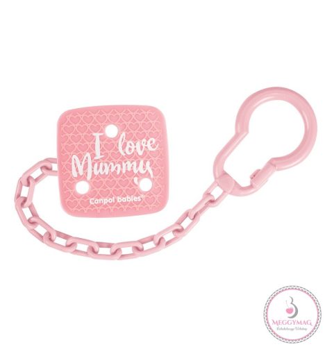 Canpol babies cumilánc I Love Mummy-rózsaszín