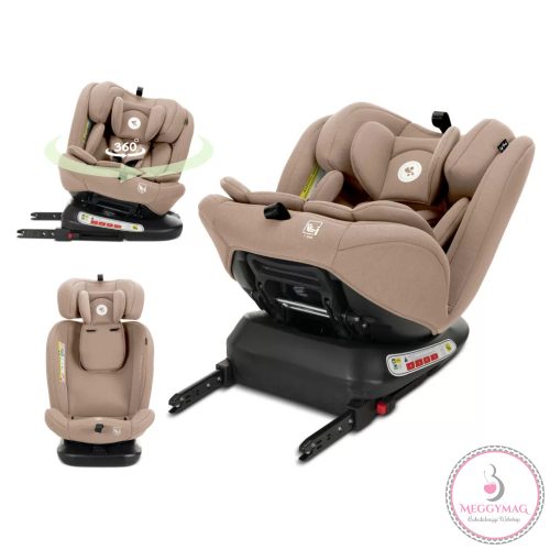 Lorelli Capella autósülés ISOFIX 40-150cm - Beige, KÉSZLETEN A BOLTBAN!