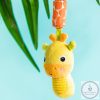 BRIGHT STARTS Játék plüss csörgő C karikán Chime Friends zsiráf 0hó+