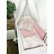 Bbaby 3 részes babaágynemű – Állatbarát Álom - púder minky egyenes fejvédővel KÉSZLETEN A BOLTBAN! 