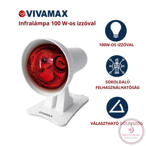 Vivamax Infralámpa 100 W-os izzóval KÉSZLETEN A BOLTBAN!
