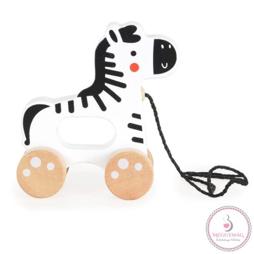 TOOKY Toy fajáték húzható zebra, KÉSZLETEN A BOLTBAN!