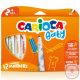 Carioca: Színes bébi filctoll 12db-os szett kimosható