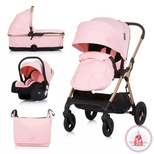 Chipolino Infinity 3in1 multifunkciós babakocsi - Flamingo