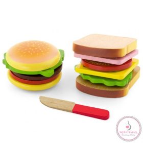 Játék szendvics és hamburger