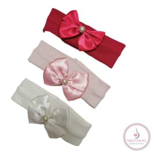 Gumis baba hajpánt, pink