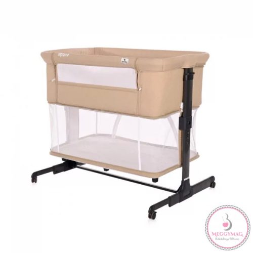 Lorelli Milano 2 az 1-ben szülői ágyhoz csatlakoztatható kiságy és utazóágy Beige 
