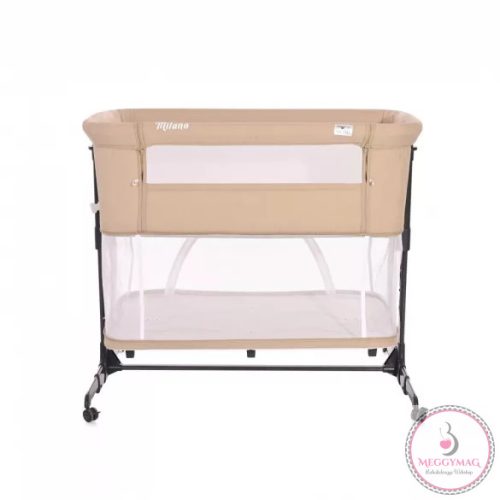 Lorelli Milano 2 az 1-ben szülői ágyhoz csatlakoztatható kiságy és utazóágy Beige 