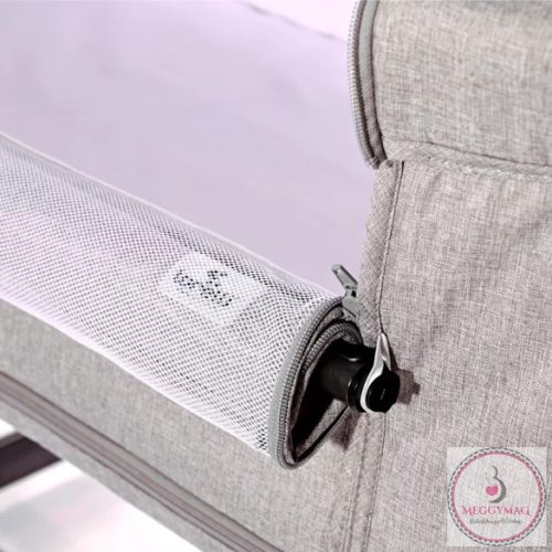 Lorelli Milano 2 az 1-ben szülői ágyhoz csatlakoztatható kiságy és utazóágy Beige 