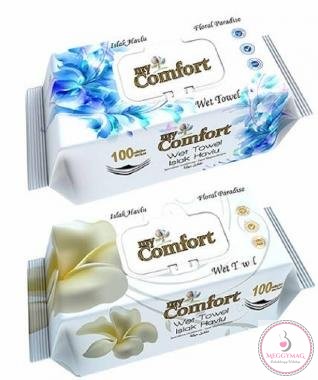 My Comfort törlőkendő 100 lapos kupakos