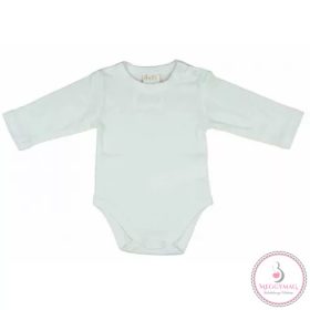 Egyszínű, hosszú ujjú baba body, 50-es