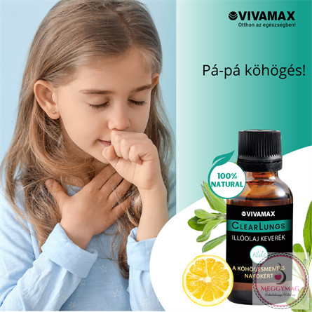 Vivamax ClearLungs "Kids" illóolaj keverék Köhögés ellen!  100% tisztaságú!