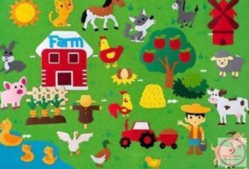Interaktív falvédő gyerekeknek - farm 