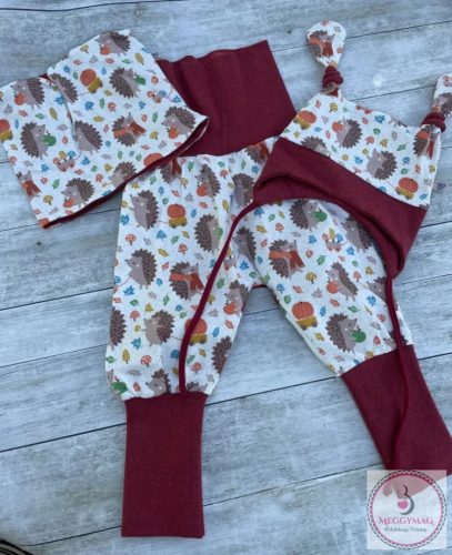 Symbyo baba füles sapka, Sünijátszótér piros 45-50 cm (kb. 1-2 éves)