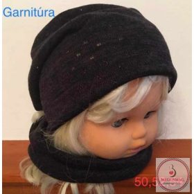 Minimanó pamut sapka körsállal 54 cm 