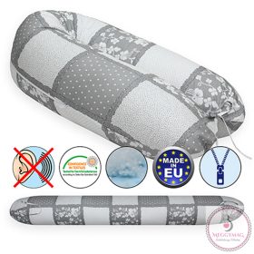  Scamp szoptatós párna univerzális pamut Patchwork Grey SZPE243