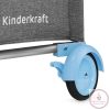 Kinderkraft utazóágy Joy kiegészítőkkel szürke-kék 