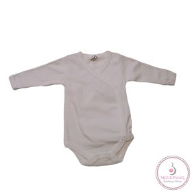 Hosszú ujjú elöl patentos egyszínű baba body 74-es