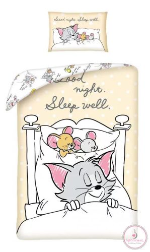 Tom és Jerry Sleep Well gyerek ágyneműhuzat 100×135cm, 40×60 cm