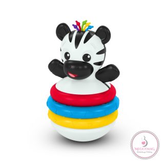   BABY EINSTEIN kelj fel Jancsi Rágóka építőjáték zebra Stack & Wobble Zen™ 3hó+