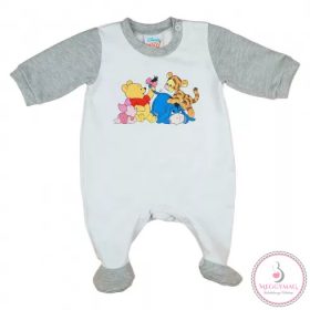   Micimackó és barátai hosszú ujjú belül bolyhos rugdalózó, 62-es