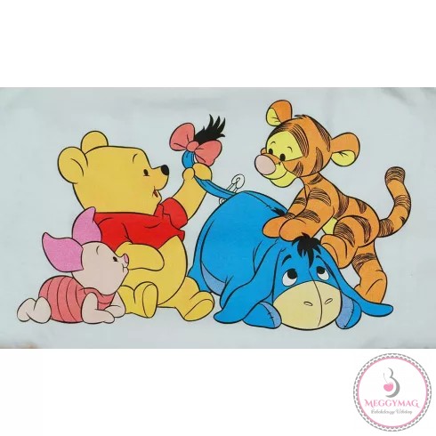 Disney Micimackó és barátai gumis lepedő fehér 60*120 - 70*140