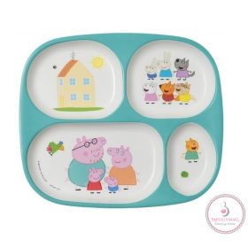 4 részre osztott tálca - Peppa 
