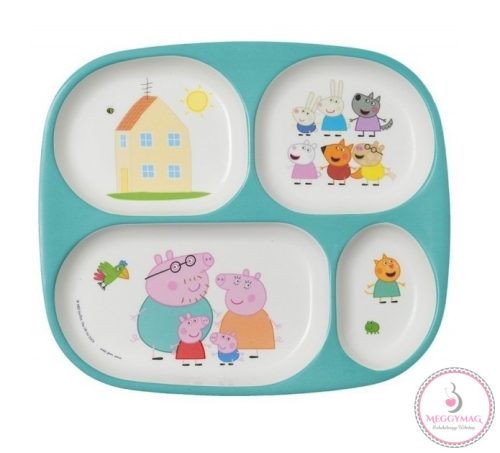 4 részre osztott tálca - Peppa 