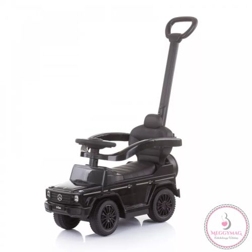 Chipolino Mercedes Benz G350 bébitaxi tolókarral és kupolával - Black 