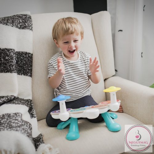 BABY EINSTEIN Zenélő játék dob készlet Together in Tune Drums™ Connected Magic Touch™ HAPE 12hó+