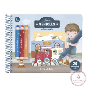   Little Dutch varázsfüzet színesceruzával Jim és barátai