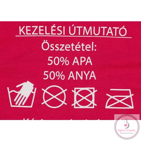 "Kezelési útmutató" feliratos ujjatlan baba body pink, 80-as