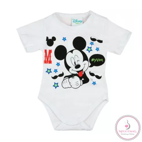 Disney Mickey fiú nyári 2 részes body/short szett Bajusz, 62-es