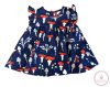 2 részes alkalmi baba ruha szett 62-es sötétkék 