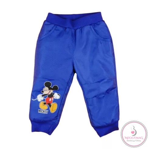 Disney Mickey fiú vízlepergetős| bélelt nadrág, 80-as