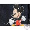Disney Mickey bélelt farmer kertésznadrág, 86-os